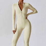 women's long sleeve yoga jumpsuit, view 21 - MRSLM
