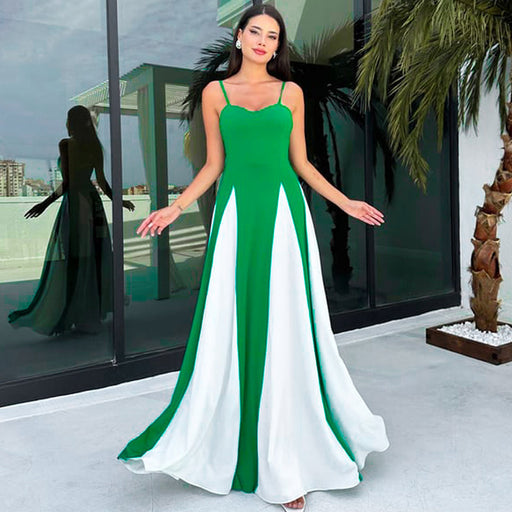 color contrast sling dress - MRSLM