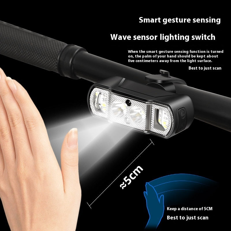 Rechargeable bike headlight, view 2 - MRSLM