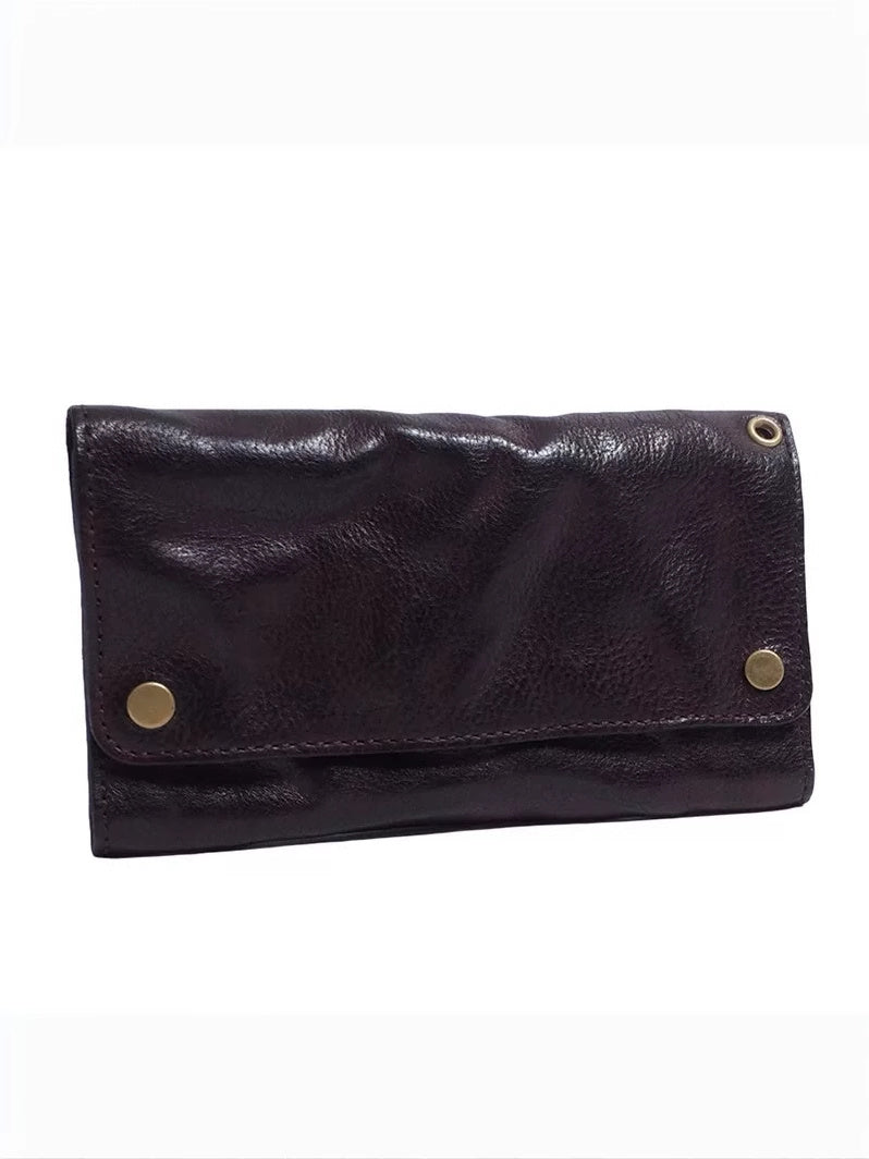 vintage trifold cowhide wallet, view 7 - MRSLM
