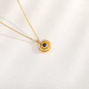 photo projector couple pet necklace, view 2 - MRSLM