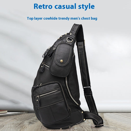 Retro cowhide messenger bag - MRSLM