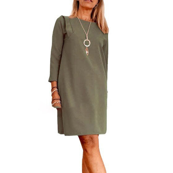 Casual Solid Color Women&