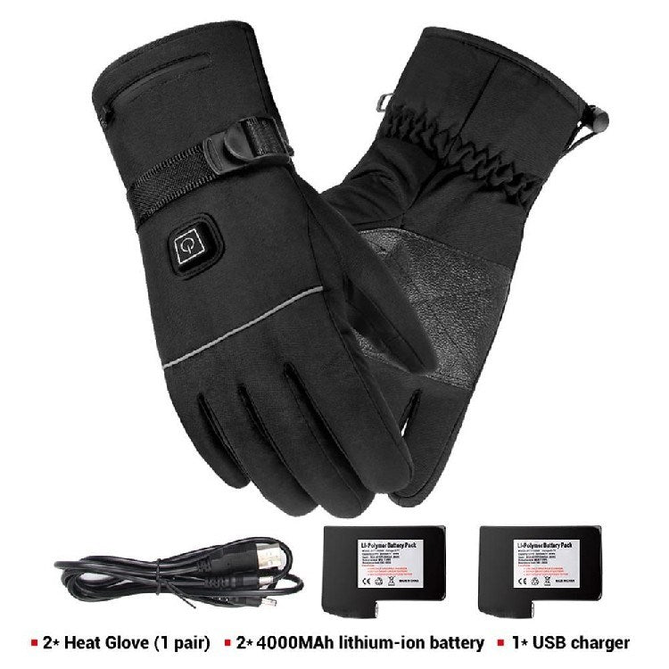 Heated touchscreen winter gloves, view 2 - MRSLM