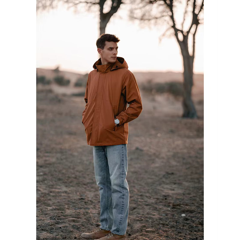 men's oversize windbreaker jacket with detachable hood, view 6 - MRSLM