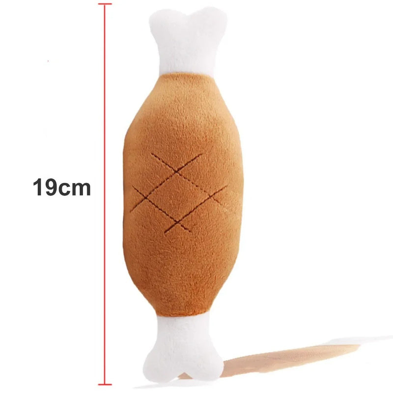 Plush squeaky dog chew toys, view 3 - MRSLM