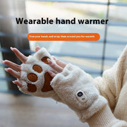 Heated cat's paw hand warmer gloves, view 2 - MRSLM