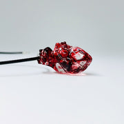 Handmade gothic red heart pendant necklace - MRSLM