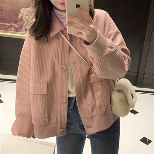 women's loose casual corduroy jacket, view 6 - MRSLM