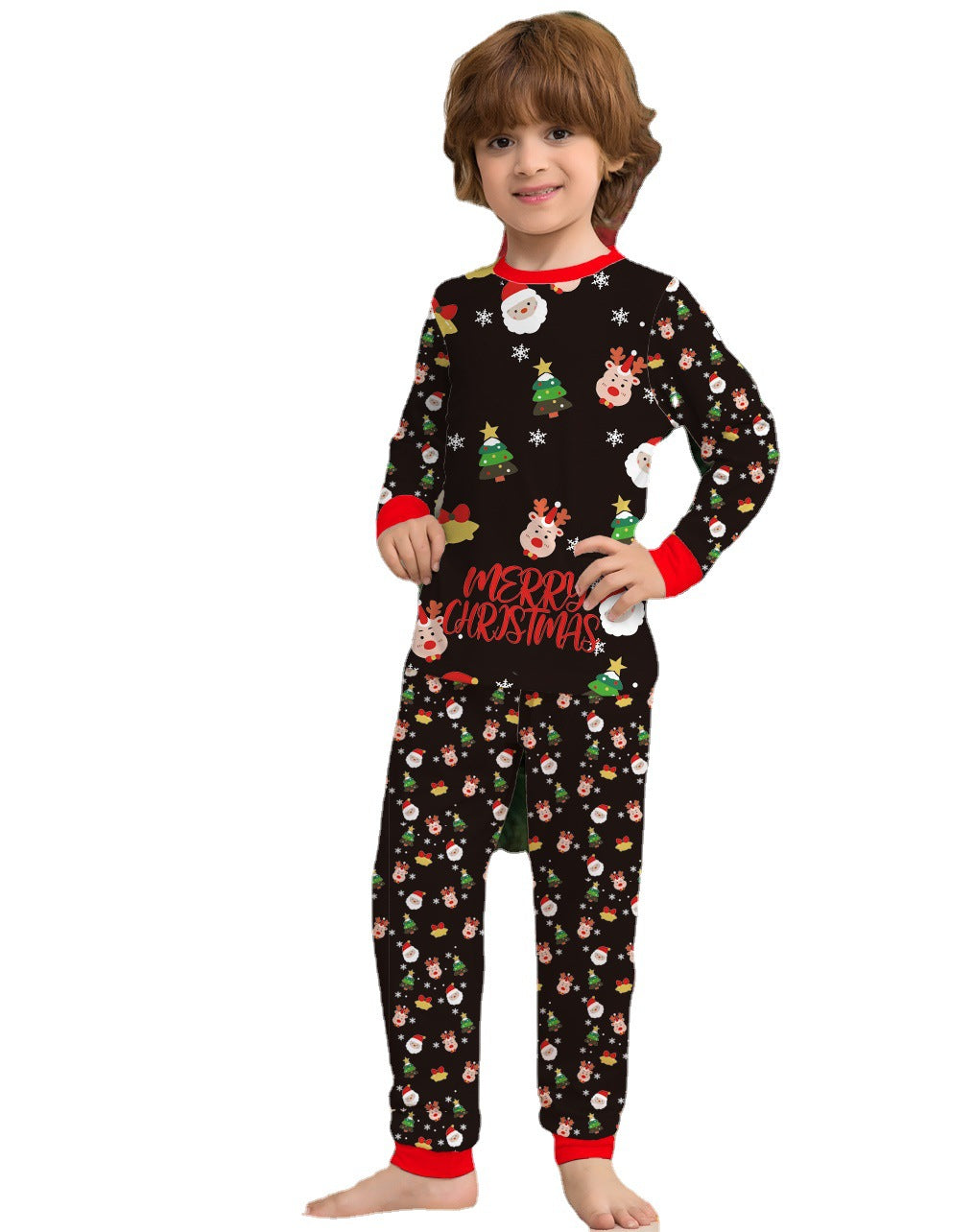 Family Christmas Matching Pajamas Set with Dog Sizes