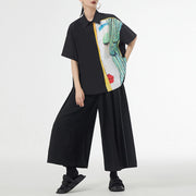 loose printed short-sleeved shirt, view 7 - MRSLM