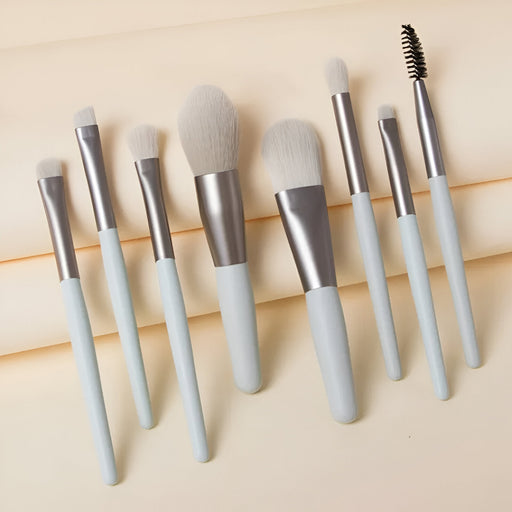 8-piece makeup brush set, view 4 - MRSLM