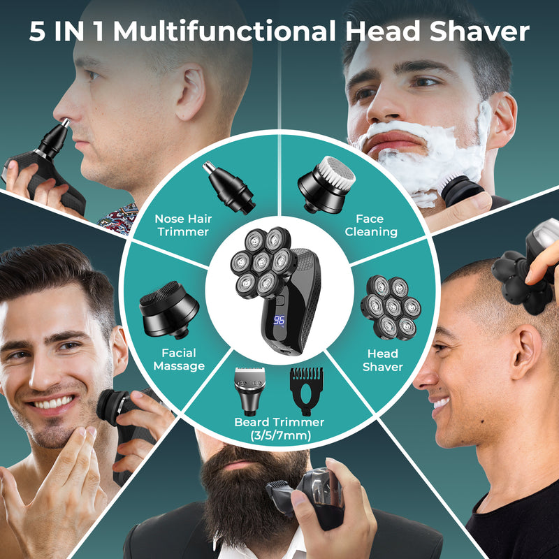 5-in-1 electric shaver kit, view 3 - MRSLM