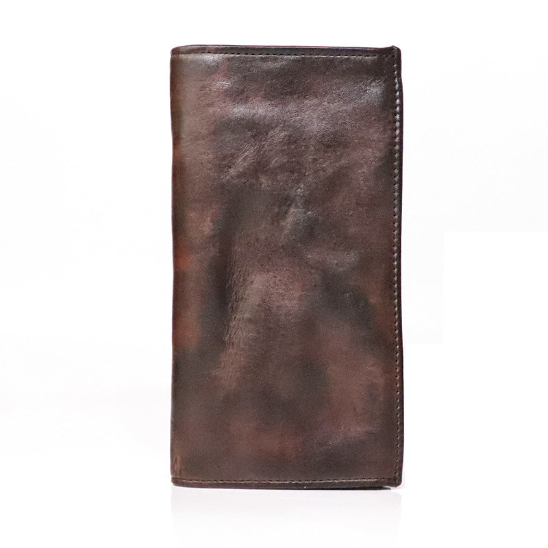 Retro leather folding wallet, view 5 - MRSLM