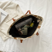 Striped canvas tote bag, view 9 - MRSLM