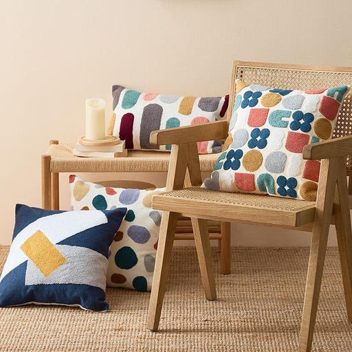 cute dots embroidery pillow cover - MRSLM