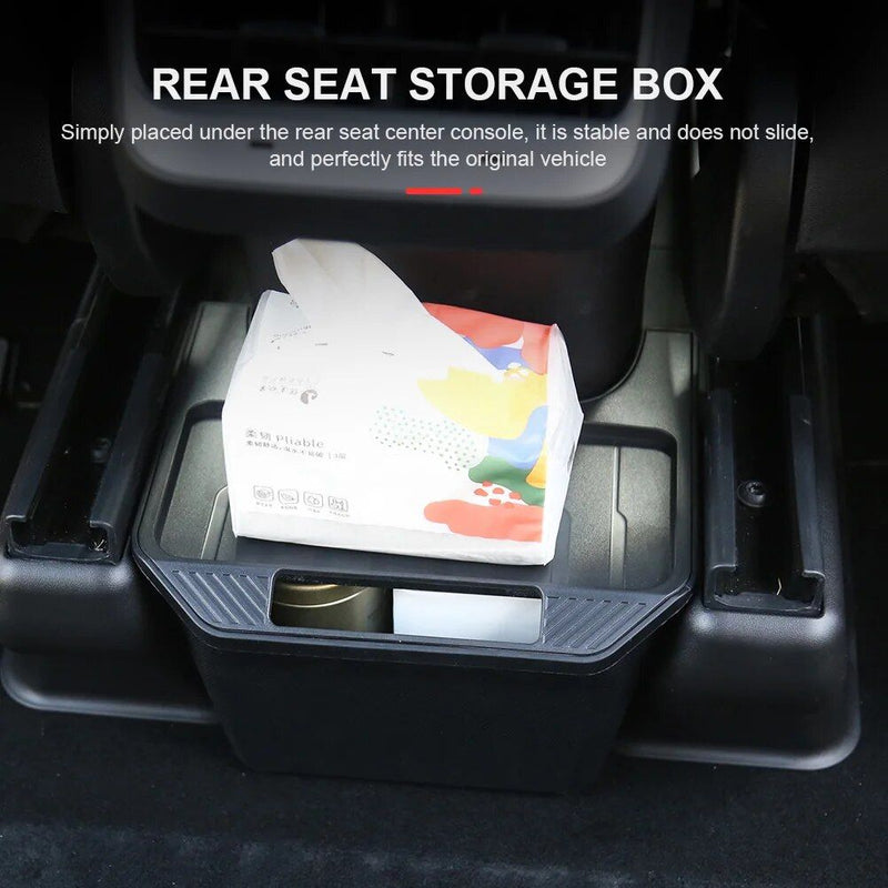 model y rear console storage box with cover, view 4 - MRSLM