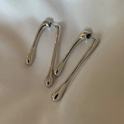 geometric drop earrings, view 6 - MRSLM