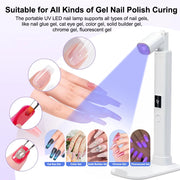 portable uv led nail lamp, view 4 - MRSLM