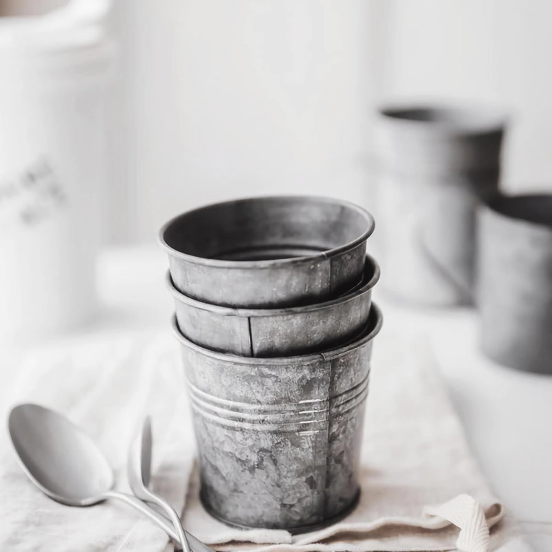 american retro metal cup, view 4 - MRSLM