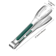 stainless steel non-slip food tongs, view 2 - MRSLM