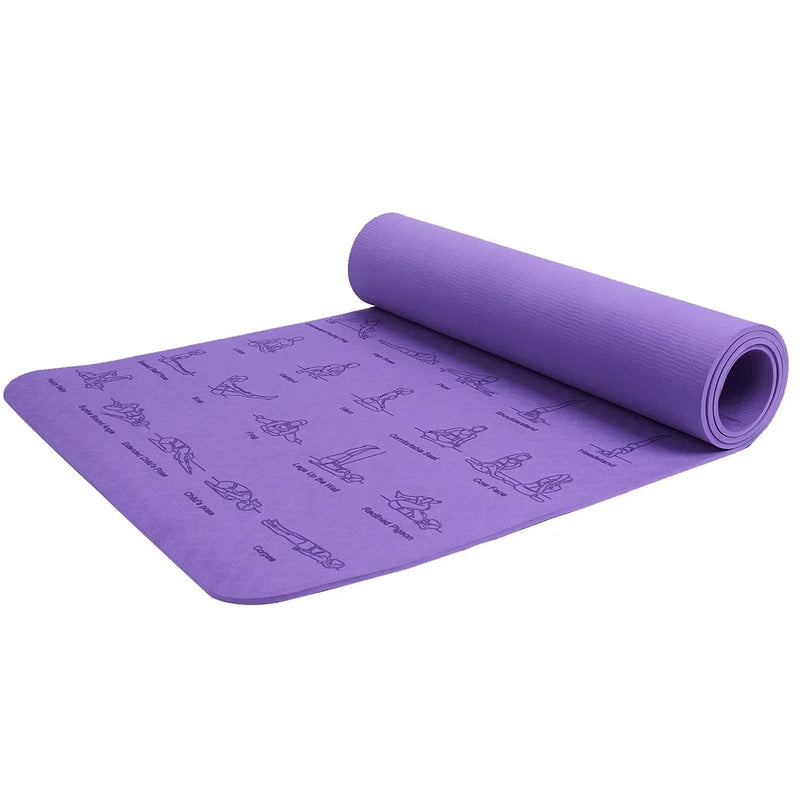 non-slip yoga and fitness mat, view 2 - MRSLM