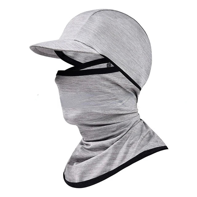 ice silk sun hood hat, view 6 - MRSLM
