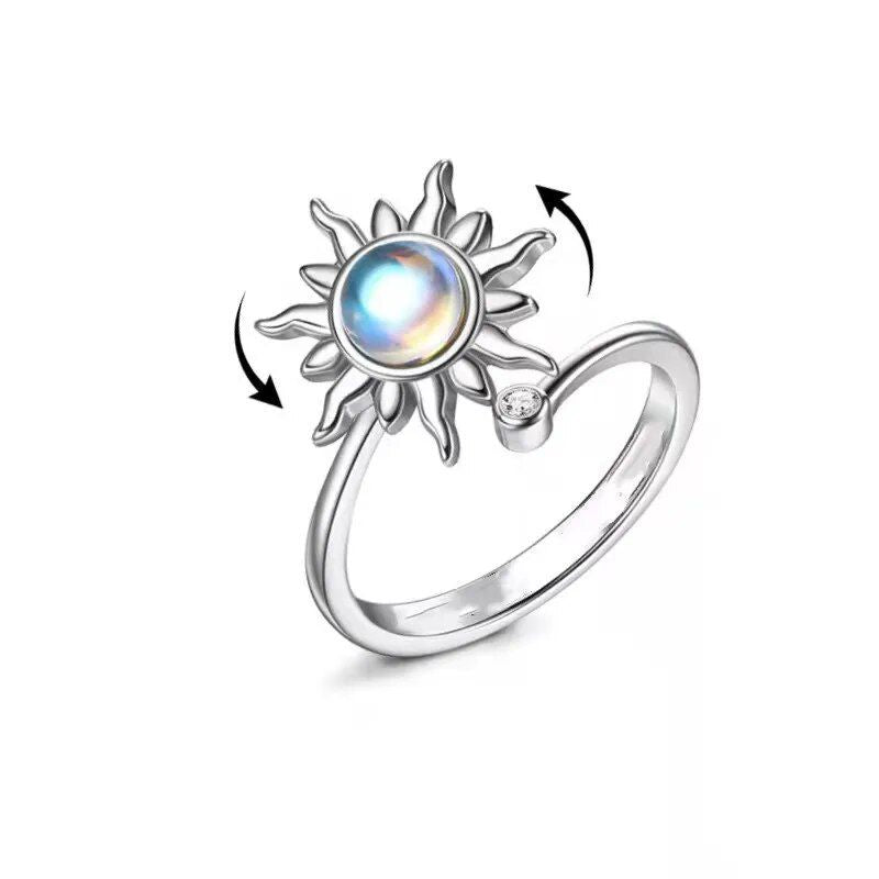 stainless steel adjustable fidget ring, view 8 - MRSLM