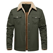 Men's sherpa lined trucker jacket, view 3 - MRSLM