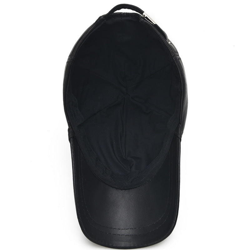 men's sheepskin baseball cap, view 4 - MRSLM
