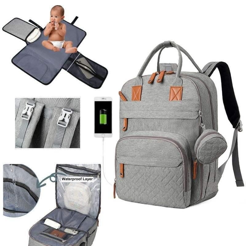 diaper bag backpack, view 5 - MRSLM