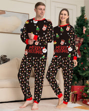 Family Christmas matching pajamas set, view 3 - MRSLM
