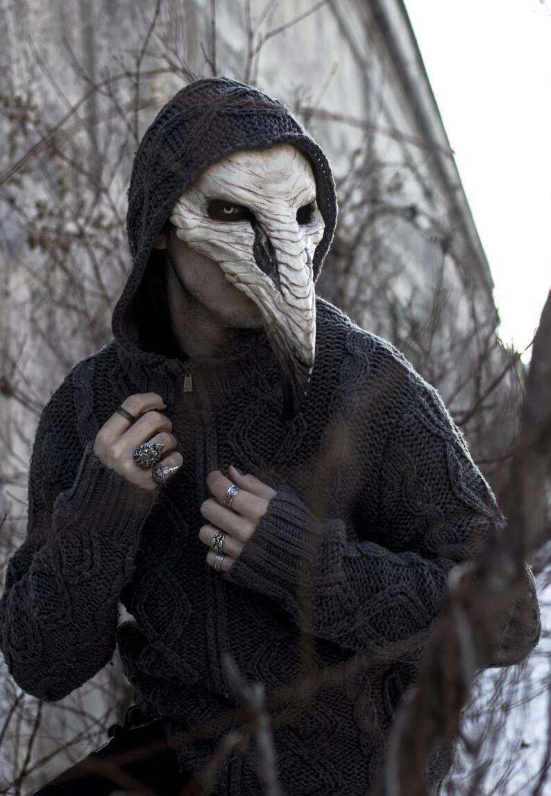 halloween plague beak mask, view 5 - MRSLM