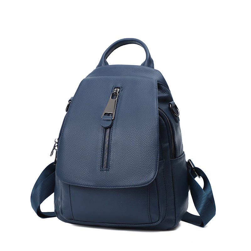 women's genuine leather multi-layer backpack, view 13 - MRSLM
