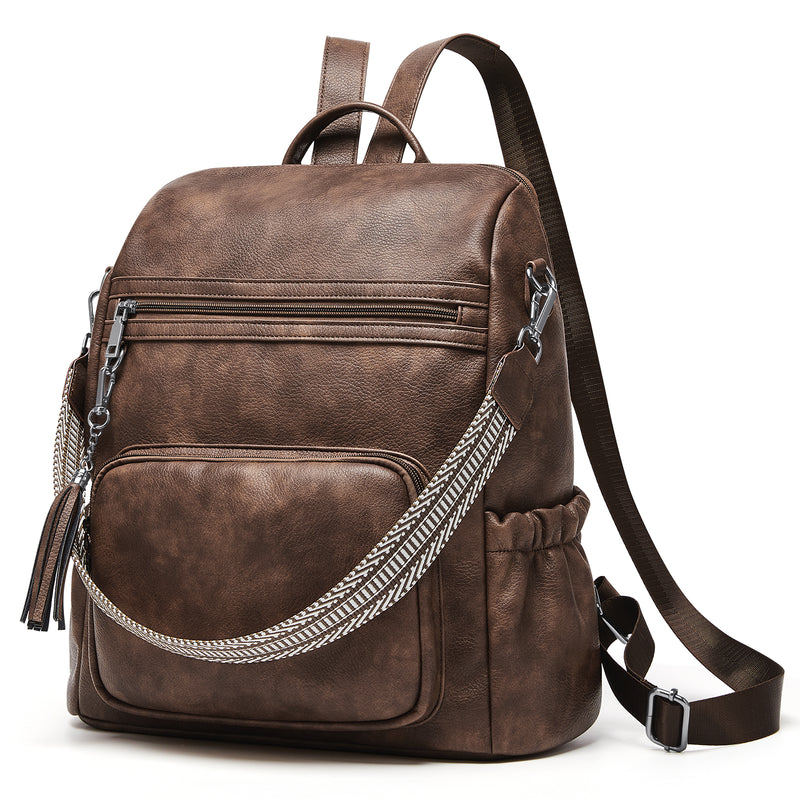Retro women's casual laptop backpack, view 6 - MRSLM