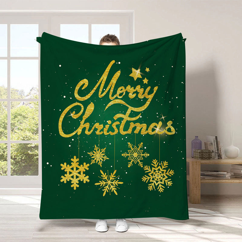 Christmas digital-print throw blanket, view 8 - MRSLM