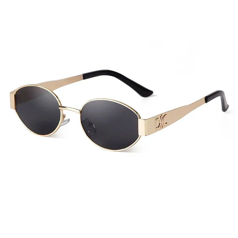 retro oval sunglasses for women, view 4 - MRSLM