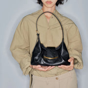 genuine leather crossbody tote bag, view 4 - MRSLM
