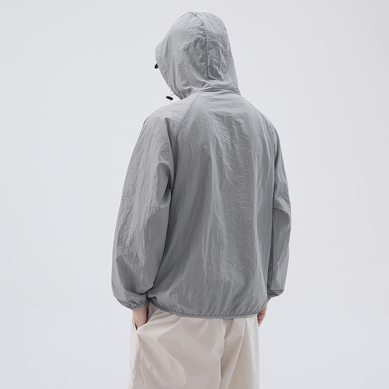 men's loose ice silk coat, view 3 - MRSLM