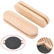 Solid wood BBQ pan handles, view 3 - MRSLM