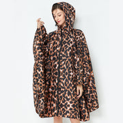 leopard print waterproof raincoat, view 4 - MRSLM