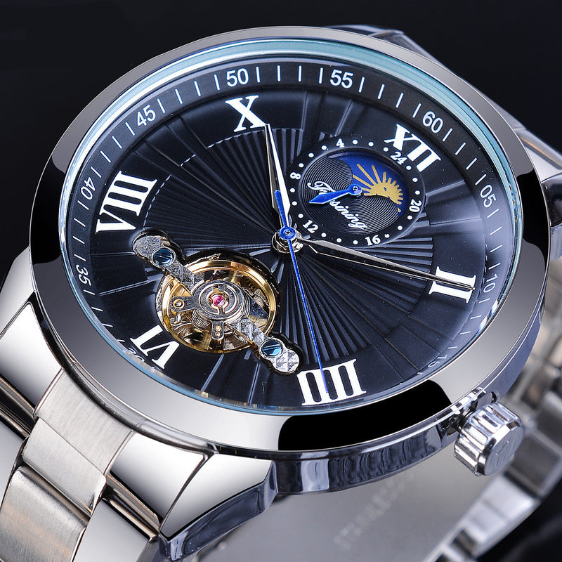 men's automatic moon phase watch, view 6 - MRSLM