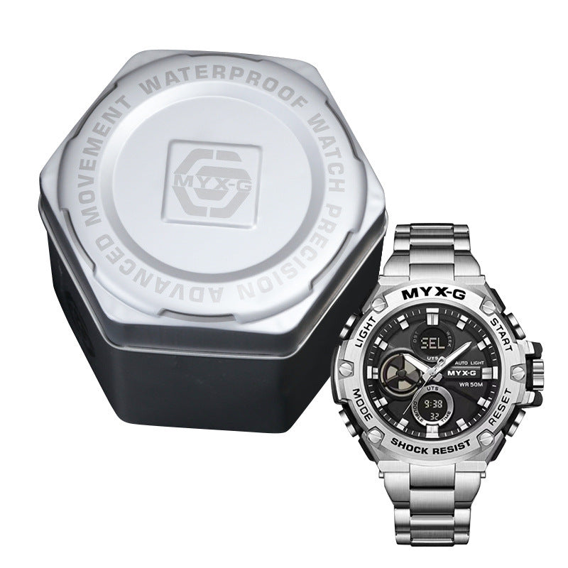 men's business steel quartz watch, view 7 - MRSLM
