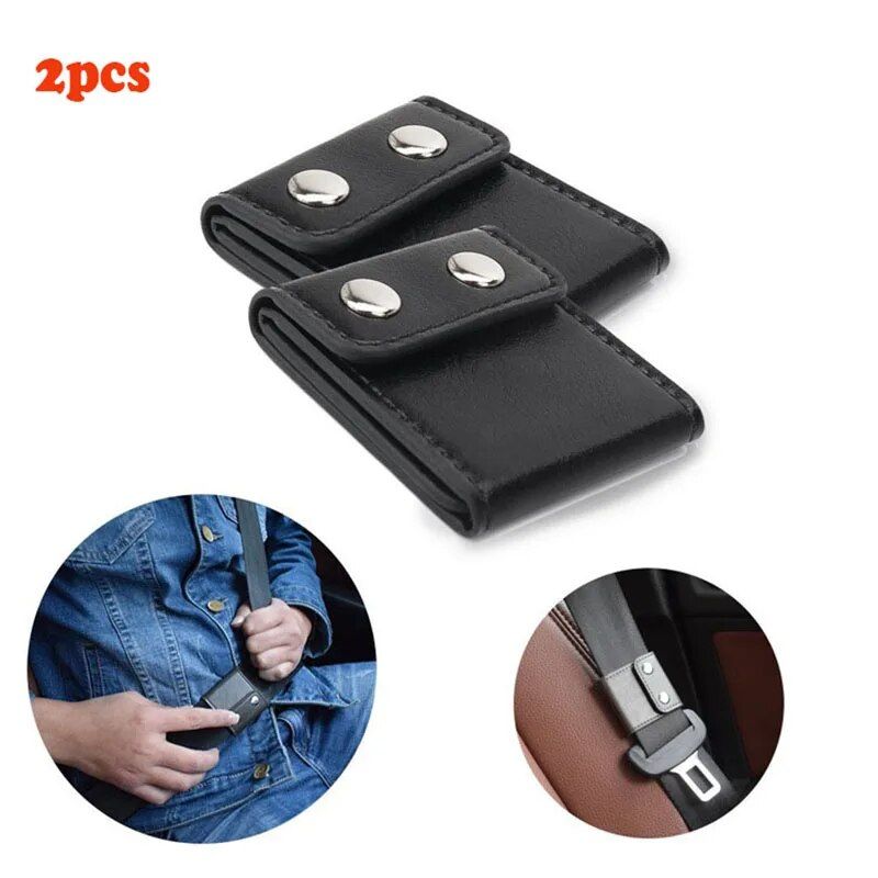 PU leather car seat belt adjuster, view 6 - MRSLM