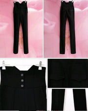 black high waist pencil pants, view 7 - MRSLM