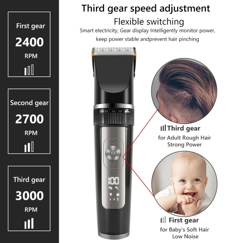 men's hair clippers and trimmers set, view 5 - MRSLM