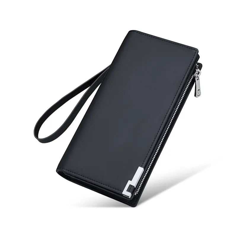 Long synthetic leather wallet for men, view 5 - MRSLM