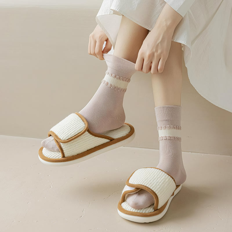 women's mid-tube cotton socks, view 7 - MRSLM