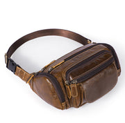 men's leather waist bag, view 5 - MRSLM