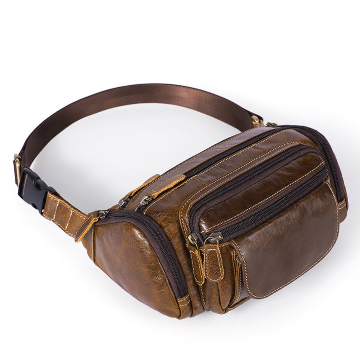 men's leather waist bag, view 5 - MRSLM
